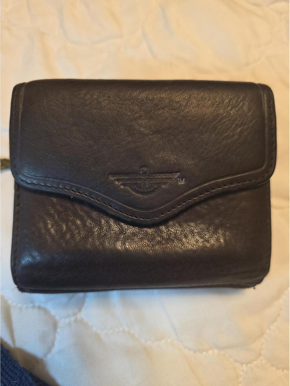 Vintage Dockers Leather Trifold Wallet w/ Wrist Strap - Exc Cond!